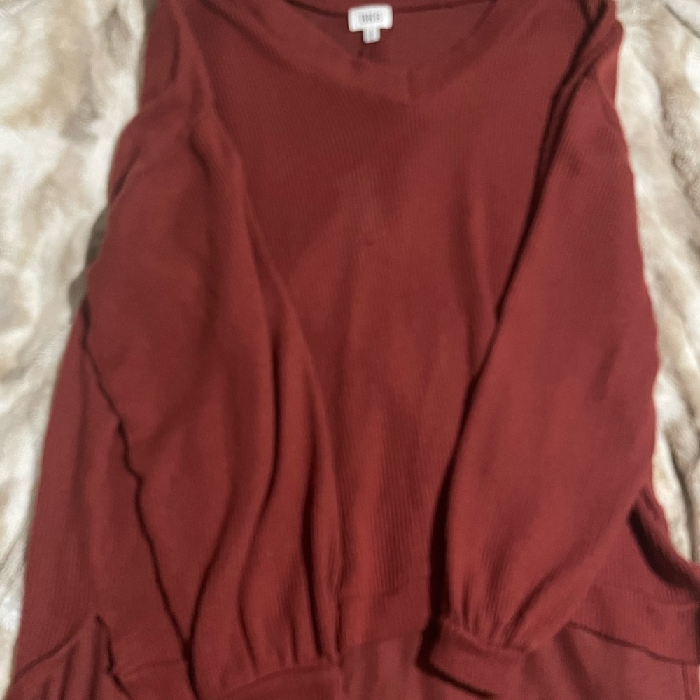 Buckle BKE Rust Longsleeve Sweater